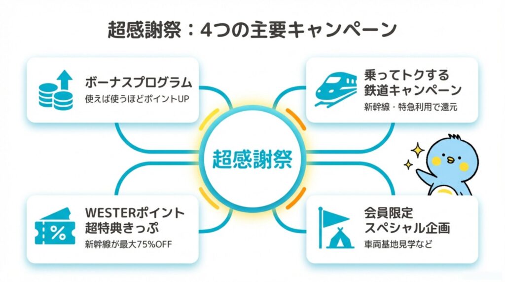 画像：4つの主要キャンペーン